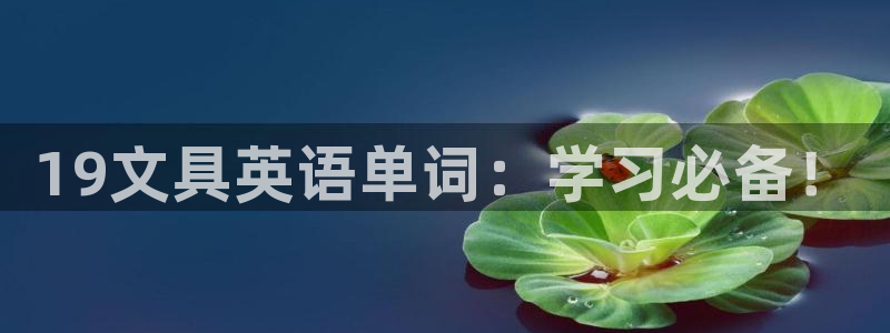 九游会真人游会真人：19文具英语单词：学