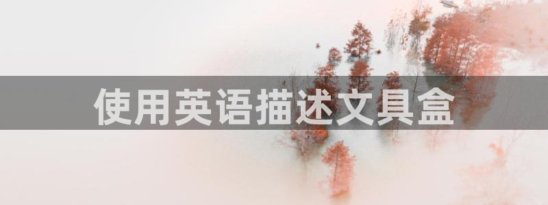 九游游乐会：使用英语描述文具盒