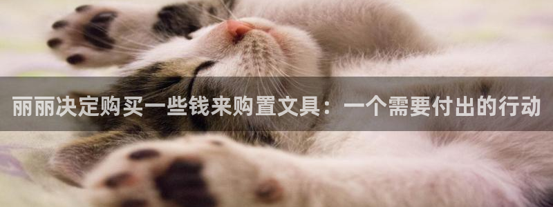 九游会数字站平台：丽丽决定购买一些钱来购